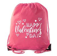 Valentine's Day Sting Bags, Bulk Drawstring Backpacks, Valentines Day Bags for Kids