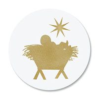 Peace Christmas Envelope Seals -Set of 72