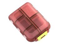 SeWell Apparel Travel 10 Slot Vitamin Medicine Pill Box Case Holder Daily Tablet Holder Storage Dispenser Organizer Container (Coffee)