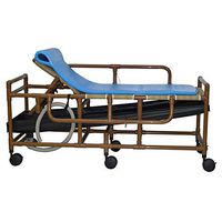 MJM International WT910 Wood Tone Shower Gurney, 450 oz Capacity, 30.5" Height x 79" Length x 28" Width