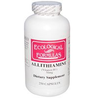 Ecological Formulas Allithiamine Vitamin B1 Capsule, 50 mg, 250 Count