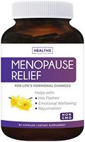 Menopause Relief (Non-GMO) Helps Support Menopausal & Perimenopause - Hot Flashes & Night Sweats - Female Hormonal Support Supplement for Hormone Balance with Black Cohosh - 60 Capsules