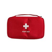 FIN86 Portable First Aid Kit, Medical Bag Emergency Survival First Aid Kit Treatment Outdoor Home Rescue New Storage Tools (Red)