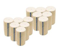 GT Cotton Elastic Bandage w/Hook and Loop Closure on Both Ends, 4" Width - 12 Pack