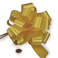 Daffodil Yellow Pull String Bow 5" | Quantity: 50 Width 1 1/4"