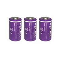 ER14250 Lithium 3.6V Batteries (1/2aa 1200mah) Count 3 Pack
