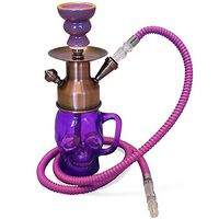 The B12 Glass of Beer Skull Hookah Shisha (Purple)