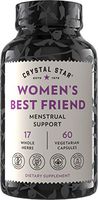 Crystal Star - Women’s Best Friend - Monthly Menstrual Support - 60 Vegetarian Capsules
