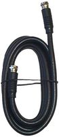 Black Point Products BV-082 6-Foot RG-6 H.D. Coax with Fittings, Black