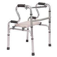 ZAIHW Folding Walker Release for Seniors, Adults, Extra Wide Front Wheel Walke, Four-Legged Adjustable Height, No Assembly Needed