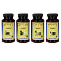 Swanson Noni 500 Milligrams 120 Capsules 2 Bottles (4 Pack)
