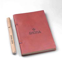 New Town Creative DG Custom Bespoke Monogrammed Leather Journal Diary & Pen - Personalized Gift for Him or Her, Writers, Students, Teachers or Travellers