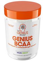 Genius BCAA Powder – Nootropic Amino Acids & Muscle Recovery Drink | Natural Vegan Energy BCAAs for Women & Men (Pre, Intra & Post Workout) | Natural Brain Boost & Focus Supplement, Grape Limeade,287