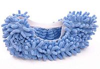 Fusicase Slippers Shoes,Fusicase Microfiber Dust Mop Slipper Shoe Office House Floor Bathroom Kitchen Cleaner(Blue)