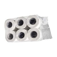 6 Rolls Soft Toilet Paper, Household Hotel Tissue Toilet Paper Facial Tissue Napkin (White)
