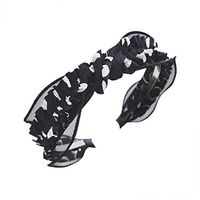 Meidexian888 Bow Knot Hairband,Women Velvet Hair Head Hoop Sweet Girls Hair Headband (Black)