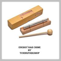 Sound Healing Energy Bar Chime Crown Chakra Tone B Free Shipping