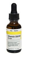 Vitamin D3/K2 Sublingual Liquid Drops Arete Nutrition High Potency Boost Immune System Strengthens Teeth and Bones Best Maximum Absorbtion All Natural Non GMO Adults, Kids, Children and Infants
