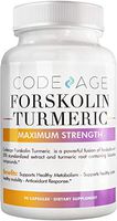 Codeage Forskolin Extract Complex (Extra Strength) Pure Forskolin Coleus + Turmeric + Bioperine for Better Absorption - 100% Pure Forskolin Extract Capsules Coleus Forskohlii, 90 Capsules