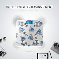 Bluetooth Body Weight Scale Cartoon Cute Yacht Nautical Warship Scale for Body Weight Body Fat Composition Monitor Analyzer with Smartphone App for Body Management-396 Lbs