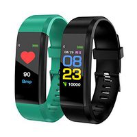 TEXXIS Smart Wristband with Heart Rate Monitor/Sleep Quality Monitor/Steps Counter/GPS Tracker and More, Smart Wristband Watch for Android and iOS Clips, Arm & Wristbands (Green)