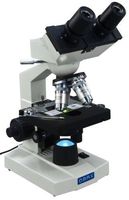 OMAX 40X-2000X Lab LED Binocular Compound Microscope with Double Layer Mechanical Stage and Coaxial Coarse/Fine Focusing Knob