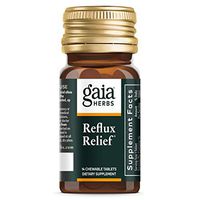 Gaia Herbs RapidRelief Reflux Relief Tablets, 15-Count Bottle (Pack of 2)