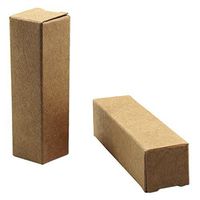 2x2x7.1cm (0.8x0.8x2.8") Rectangle Kraft Paper DIY Lipstick Box Beauty Tools Accessories Cosmetic Essence Oil Lipstick Bottle Packaging Gift Makeup Organzier Tube Storage (Brown, 500)