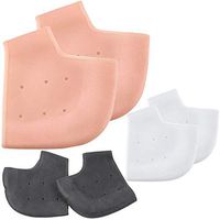 Nakital 3 Pairs Gel Heel Sleeves Heel Cups Set Protective Heel Guard for Heel Pain, Dry Cracked Heels, Achilles Tendinitis, for Men and Women