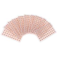 HEALLILY Disposable Ear Press Seeds Acupressure Ear Vaccaria Pressure Ear Stickers Auricular Ear Press Seed (10 Sheets)