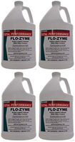 Flo-Kem 5195 Flo-Zyme Commercial Bio-Enzyme Drain Opener/Deoderizer with Pleasant Scent, 1 Gallon Bottle, Milky White (Pack of 4)