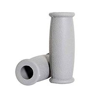 Crutch Solid Hand Grip，Replacement Medical Drive Cane Crutch Handgrips, 2 Pack, Gray