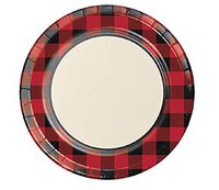 Buffalo Plaid Paper Plates, 48 ct