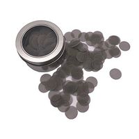 200 PCS 5/8 Inch Premium Type Stainless Steel Pipe Screens Smoking Pipe Screen Filters with Storage Box for Smoking Tobacco Pipes, Silver