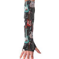 Rock And Roll Guitars UV Protection, Compression & Cooling Arm Sleeves For Cycling/Golf/Basketball/ Other Sports