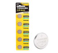 Toshiba CR1632 3V Lithium Coin Cell Battery Pack of 5