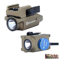 Olight PL-MINI 2 VALKYRIE 600 Lumen modular weaponlight Rechargeable compact Subcompact pistol light, Build-in Lithium, magnetic charging, adjustable mount for Glock, Picatinny rail (Desert Tan (FDE))