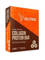 Bulletproof Bars Fudge Brownie Collagen Protein with MCT, Perfect Snack for Keto Diet, Paleo, Gluten-Free, Sugar Free, for The Whole Family (4-Pack)
