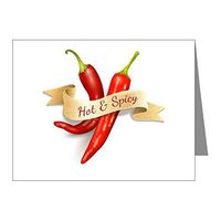 Note Cards (20 Pack) Hot & Spicy Chili Peppers