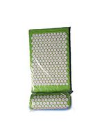 Acupressure Mat Head Neck Back Foot Massage Cushion Pillow for Yoga Spike Mat Anti-Stress Acupuncture Needle Massager,L Green Mat Pillow