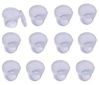 Set of 12 Plastic Salad Dressing Cups with Lids