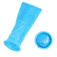 Healifty 1000ml Vomit Bag Disposable Emesis Bag with Rubber Band for Travel Sick 30pcs(Blue)