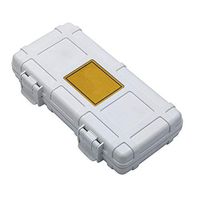 Xiao Portable Cigar Box Cedar Wood Lining Seal Waterproof Moisture-Proof Moisturizing 4 Colors Available, 210x95x37mm Cigar Humidor (Color : White, Size : 210x95x37mm)