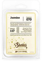 Shortie's Candle Company Pure Jasmine Wax Melts - 1 Highly Scented 3 Oz. Bar - Made with Essential & Natural Oils - Flower & Floral Air Freshener Cubes Collection