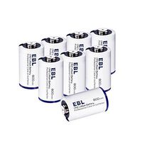EBL CR2 Lithium Battery, 3 Volt Photo Battery for Mini 25, Mini 50, Golf Rangefinder, Flashlight, Electronic Toys, Alarm Systems - 8 Pack