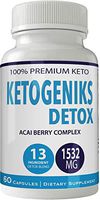 Ketogeniks Detox Pills Max Dietary Supplement 100% Natural Keto Formula, Pure Herbal Ingredients, Acai Berry, Papaya & Ginger, Promotes Colon Cleansing & Removes Toxins