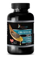 Brain Supplements for Memory - CHIA Seed Oil 2000MG - Source of Omega 3-6-9 - Supports Heart Health - chia Seed Bottle - 1 Bottle (60 Softgels)