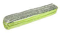 CleanAide Coral Weave Microfiber with Poly Stripe Wet and Dry Mop Pad Green 24 Inches 6 Pack