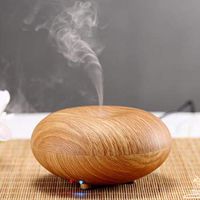 150ml Aromatherapy Essential Oil Diffuser, Wood Grain Humidifier, Decor Light, Waterless Auto Shut-off Aroma Diffuser