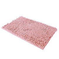 Theoylos Bath Mats for Bathroom Soft Shaggy Rugs Washable Area Rugs Non Slip Fast Dry Absorbent Rugs Water Kitchen Rugs Pink